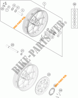 VOORWIEL voor KTM 690 DUKE WHITE ABS 2014