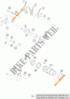 SCHAKEL MECHANISME voor KTM 690 DUKE WHITE ABS 2013