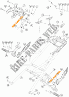 ACHTERFRAME voor KTM 1290 SUPER DUKE GT ORANGE ABS 2016
