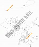 REMKLAUW ACHTER voor KTM 1290 SUPER DUKE GT ORANGE ABS 2016