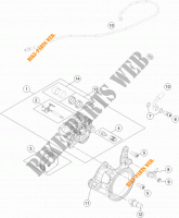 REMKLAUW ACHTER voor KTM 1290 SUPER DUKE GT GREY ABS 2016