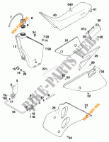 TANK / ZADEL voor KTM 125 STING 1998