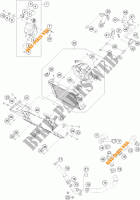 KOELSYSTEEM voor KTM 390 DUKE ORANGE 2017