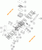 LUCHTFILTER voor KTM 390 DUKE ORANGE 2017