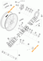 ACHTERWIEL voor KTM 1190 RC8 R TRACK 2012