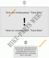 CONVERSIEKIT voor KTM 1190 RC8 R TRACK 2012