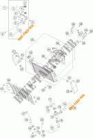 KOELSYSTEEM voor KTM 390 DUKE WHITE ABS 2016