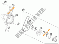WATERPOMP voor KTM 390 DUKE WHITE ABS 2016