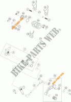 SCHAKEL MECHANISME voor KTM 390 DUKE WHITE ABS 2016