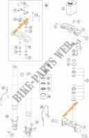VOORVORK / T STUK voor KTM 390 DUKE WHITE ABS 2016