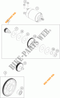 STARTMOTOR voor KTM 390 DUKE WHITE ABS 2015