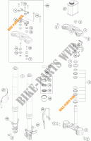 VOORVORK / T STUK voor KTM 390 DUKE WHITE ABS 2015