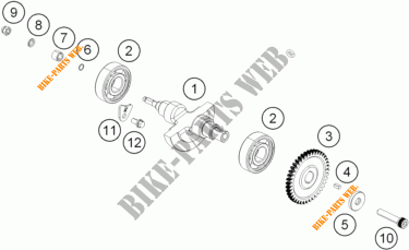 BALANSAS voor KTM 250 DUKE BLACK ABS 2015