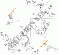 KOPLAMP / ACHTERLICHT voor KTM 250 DUKE WHITE ABS 2015