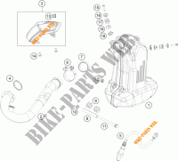 UITLAAT voor KTM 250 DUKE WHITE ABS 2015