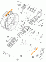 ACHTERWIEL voor KTM 1190 RC8 R WHITE 2013