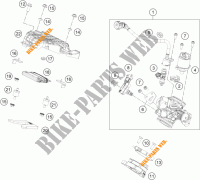 GASKLEP HUIS voor KTM 125 DUKE WHITE 2018