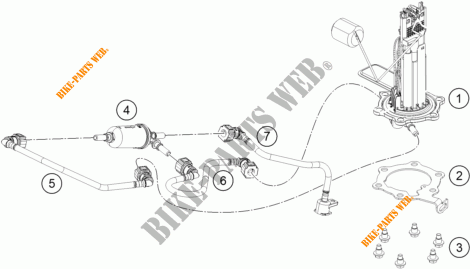 BENZINEPOMP voor KTM 125 DUKE WHITE 2018