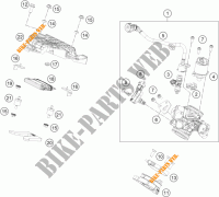 GASKLEP HUIS voor KTM 125 DUKE ORANGE 2018