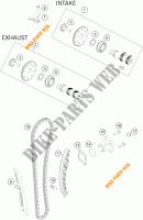 DISTRIBUTIERIEM voor KTM 125 DUKE WHITE ABS 2016
