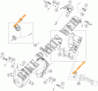 KOPLAMP / ACHTERLICHT voor KTM 125 DUKE WHITE ABS 2016
