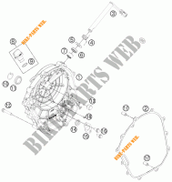 KOPPELINGS DEKSEL voor KTM 125 DUKE WHITE ABS 2013