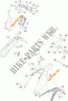 PLASTIC voor KTM 690 ENDURO R ABS 2016