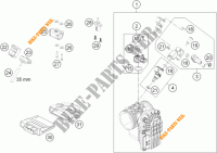 GASKLEP HUIS voor KTM 690 ENDURO R ABS 2016