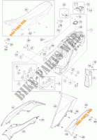 TANK / ZADEL voor KTM 690 ENDURO R ABS 2016