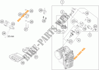 GASKLEP HUIS voor KTM 690 ENDURO R ABS 2015