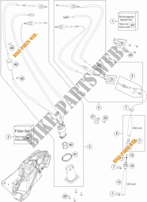BENZINEPOMP voor KTM 690 ENDURO R ABS 2015