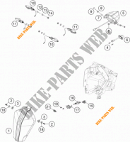 KOPLAMP / ACHTERLICHT voor KTM 1290 SUPER ADVENTURE R TKC 2018
