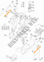 TANK / ZADEL voor KTM 1290 SUPER ADVENTURE R TKC 2018