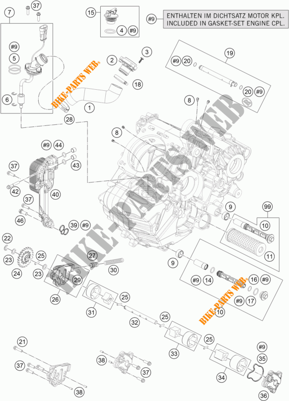 OLIEPOMP voor KTM 1290 SUPER ADVENTURE R TKC 2018