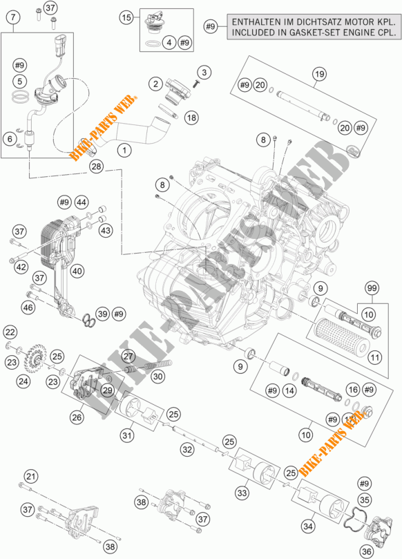 OLIEPOMP voor KTM 1290 SUPER ADVENTURE R TKC 2017