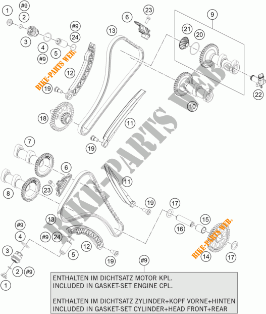 DISTRIBUTIERIEM voor KTM 1290 SUPER ADVENTURE R 2017
