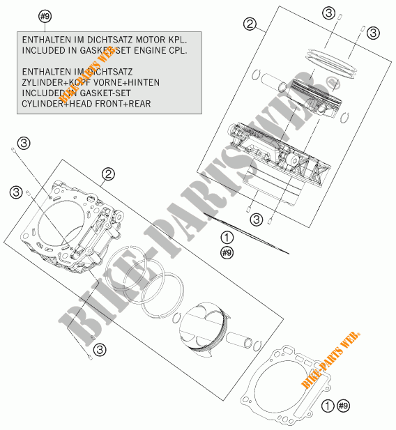 CILINDER voor KTM 1090 ADVENTURE L 35KW A2 2017